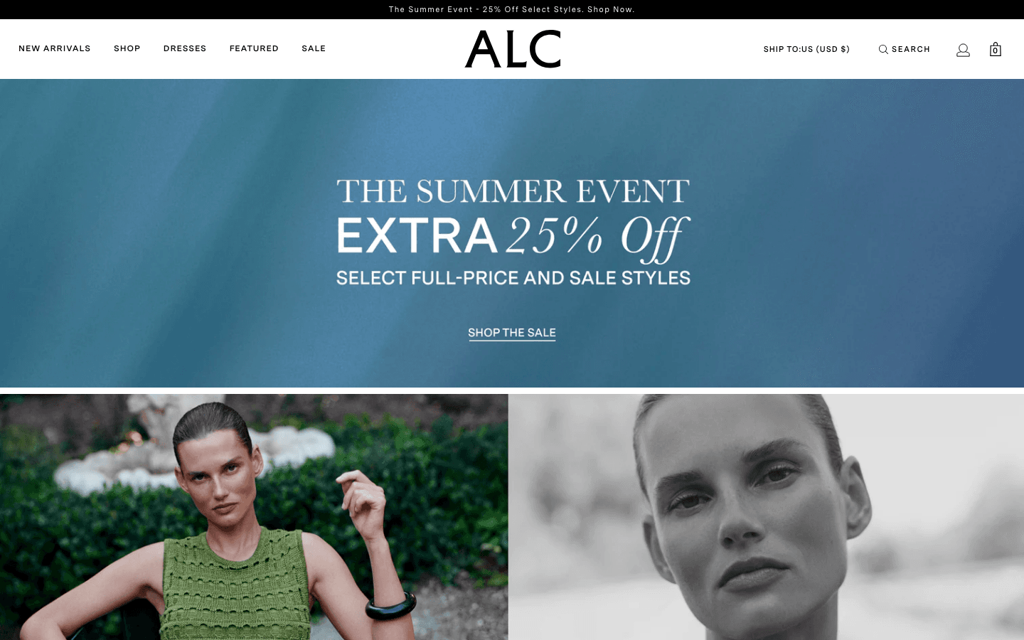 A.L.C. storefront — contemporary women's ready-to-wear designed in New York
