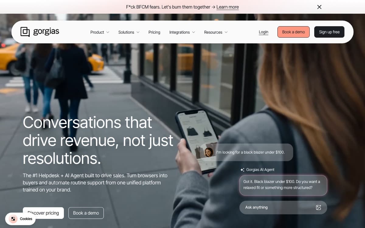 Gorgias website