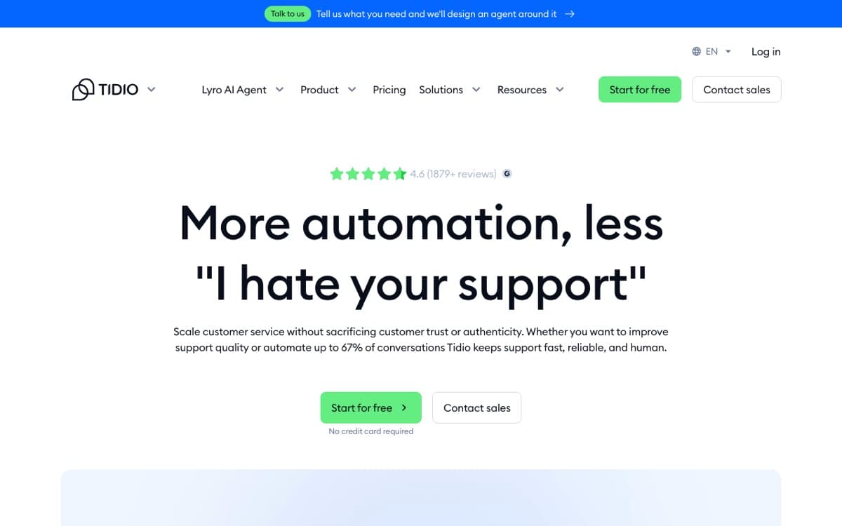 Tidio website